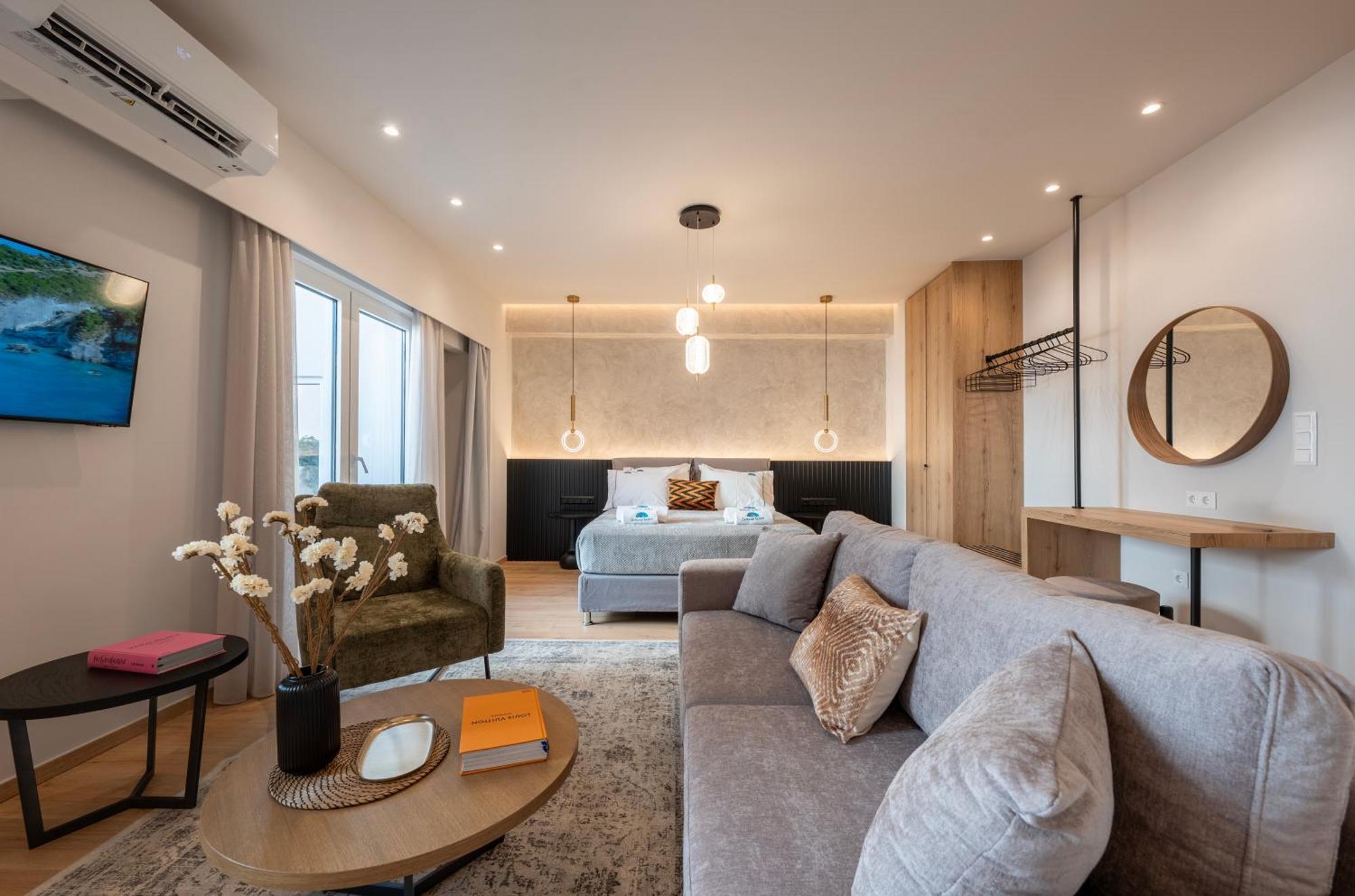 Derouse Eva Suite Jacuzzi & Sauna Athena Bagian luar foto